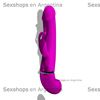 Vibrador con estimulador de clitoris USB y lanzador de liquidos